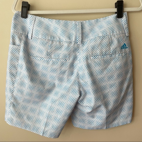 Adidas Blue White Climate Golf shorts Size 2 Retail $75 - Picture 3 of 6